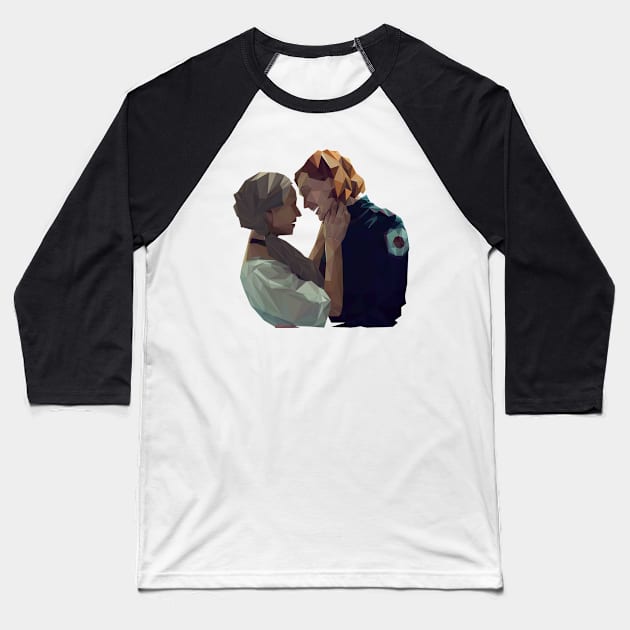 Polygonal WayHaught Baseball T-Shirt by CriSan